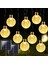 Güneş Enerjili Solar 50 Ledli Kristal Top 7 Metre Bahçe Teras Balkon Ağaç Aydınlatma 8 Modlu 6