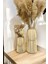 Bohem Stil Bambu Ikili Vazo Seti / Ahşap Pampas Vazo (39-25 Cm) 2