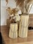 Bohem Stil Bambu Ikili Vazo Seti / Ahşap Pampas Vazo (39-25 Cm) 5
