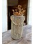 Bambu Vazo / Ahşap Vazo / Çiçeklik / Dekoratif Uzun Fener Mumluk 38 cm 4