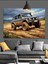 Arazi Jeep Offroad Dekoratif Kanvas - Mdf Ahşap Tablo 5