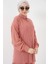 Kadın BDART Oversized Dokulu İki Parça Takım Gömlek Yaka Tozlu Gül Pembesi 10