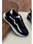 1103 Siyah Hakiki Deri Erkek Sneakers 1