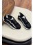 1103 Siyah Hakiki Deri Erkek Sneakers 2