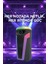 D69 Siyah Rgb Ledli Kablosuz Mikrofonlu Radyolu Taşınabilir Bluetooth Hoparlör Parti Speaker 3