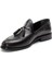 Erkek Siyah Püsküllü Deri Loafer 3