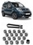 Fiat Fiorino 2007 - 2024 Uyumlu Gri Bijon Kapağı Takımı 17MM - 20 Adet 1