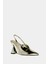 The Trendygurl Slingback Wedge Kadın Şampanya Dolgu Topuk Sandalet 2