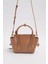 Küçük ve Şık Uzun Askılı Kadın Omuz ve El Çantası 930459 Kahve 3