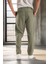 Bezayağı Kumaş Relax Fit Duble Paça Jogger Pantolon - Avcı Yeşili 4