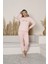 Kadın Peluş Pijama Takımı Ikili Takım 1