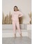 Kadın Peluş Pijama Takımı Ikili Takım 5