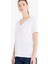 Regular Fit V Yaka Basic Düz Penye Kısa Kollu Tişört F4208AXNS 4