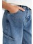 Erkek Çocuk Barrel Fit Düz Paça Jean Pantolon G1654A825AU 6