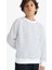 Erkek Çocuk Bisiklet Yaka Çizgili Sweatshirt G2555A825AU 1