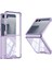 Samsung Galaxy Z Flip 7 Kılıf Full Camlı Kıpta Kapak - Mor 1