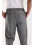 Bezayağı Kumaş Relax Fit Duble Paça Jogger Pantolon - Gri 4