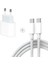 25W Pd Type-C Kablolu Set Akıllı Çip Hızlı Şarj Aleti Tüm iPhone Modelleriyle Uyumlu 2