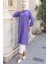 Yazlık Uzun Pamuklu Tunik Mor HM2109 2