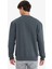 Regular Fit Bisiklet Yaka Basic Düz Kalın Sweatshirt 6