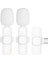 Beyaz Kablosuz Yaka Mikrofonu 2’li Set Type-C Uyumlu Bluetooth 5.1 10