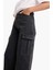 Kız Çocuk Wide Leg Kargo Geniş Paça Jean Pantolon E7323A825AU 5