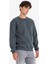 Regular Fit Bisiklet Yaka Basic Düz Kalın Sweatshirt T3777AZ25AU 3