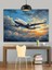 Uçan Yolcu Uçak Dekoratif Kanvas - Mdf Ahşap Tablo 2