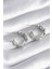 Pirinç Gümüş Renk Zirkon Taşlı Zincir Model Kadın Küpe - PRT3500EB00973 2