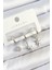 Pirinç Zirkon Taşlı Kutup Yıldızı Model Gümüş Renk 3lü Çift Kadın Küpe Set - PRT3500EB07290 1