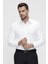 Slim Fit Pamuk Saten Klasik Beyaz Gömlek Gk 624 8
