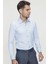 Slim Fit Pamuk Saten Klasik Mavi Gömlek Gk 624 13