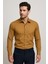 Slim Fit Pamuk Saten Klasik Taba Gömlek Gk 624 5