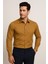 Slim Fit Pamuk Saten Klasik Taba Gömlek Gk 624 7