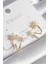 Pirinç Gold Renk Zirkon Taşlı Çiçek Model Kadın Küpe - PRT3500EB03053 1