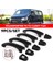 9 Adet Set Abs Chrome Kapı Kolu Kapaklar Taşıyıcı T5 T6 Caddy Van 2003-2015 Parlak Siyah (Yurt Dışından) 3