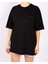 Siyah Oversize Basic Unisex Tişört 1