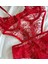Kırmızı Dantel Iç Çamaşır Takımı Bodysuit 3