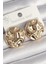 Pirinç Gold Renk Işlemeli Daire Plaka Model Kadın Küpe - PRT3500EB04055 1