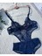Lacivert Dantel Iç Çamaşır Takımı Bodysuit 1