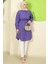 Yazlık Beli Bağlamalı Tunik Mor HM2811 4