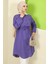 Yazlık Beli Bağlamalı Tunik Mor HM2811 5