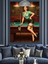 Bilardo Masası Kadın Dekoratif Kanvas - Mdf Ahşap Tablo 2