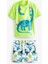 Yeşil Dinozor Desenli Sunsafe Korumalı Mayo Takım Set 1