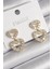 Pirinç Gold Renk Zirkon Taşlı Sallantı Kalp Model Kadın Küpe - PRT3500EB03142 1