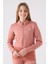 Fermuarlı Pembe Kız Çocuk Sweatshirt 32216MW 1