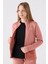 Fermuarlı Pembe Kız Çocuk Sweatshirt 32216MW 2