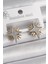 Pirinç Gold Gümüş Renk Zirkon Taşlı Kutup Yılıdız Model Kadın Küpe - PRT3500EB03309 1