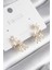Pirinç Gold Renk Zirkon Taşlı Çiçek Tasarım Kadın Küpe - PRT3500EB01067 1