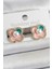 Pirinç Pembe Mineli Inci Detaylı Zirkon Taşlı Sanatsal Portre Yonca Model Gold Renk Kadın Küpe - PRT3500EB06482 1